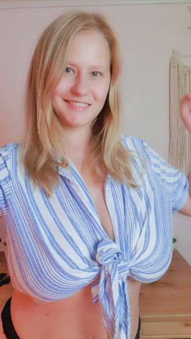 This is one of my favorite blouses for summer, but I don't walk around in it too much - because you know. Huge boobs. Heh - free porn video