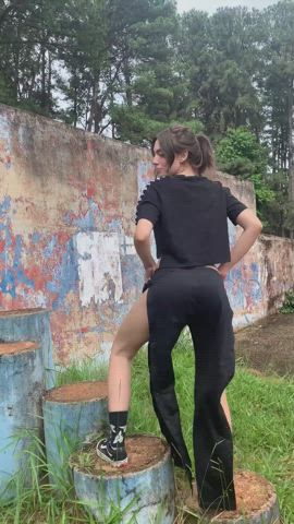 Are you ready for a outdoor flashing sweetie? - free porn video