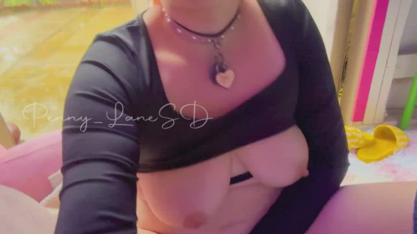 Pale tits can make the rain go away - free porn video
