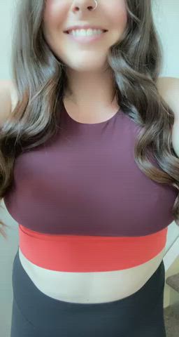 I think this sports bra might be deceiving. - free porn video