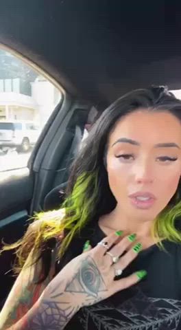 Quickie in my car before work in the parking lot… i just want my coworkers to see me ;) [gif] - free porn video