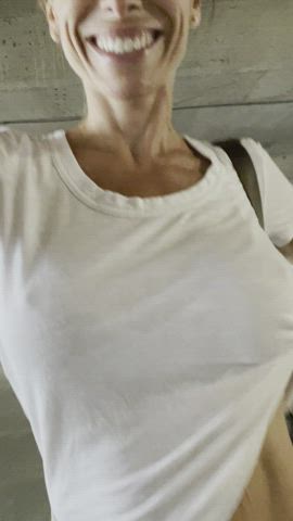The parking attendant winked at me on the way out😜[GIF] 44 Female - free porn video