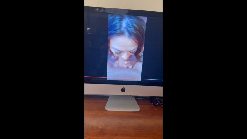 Blowjob coming right out of your screen and into your lap!!! - free porn video