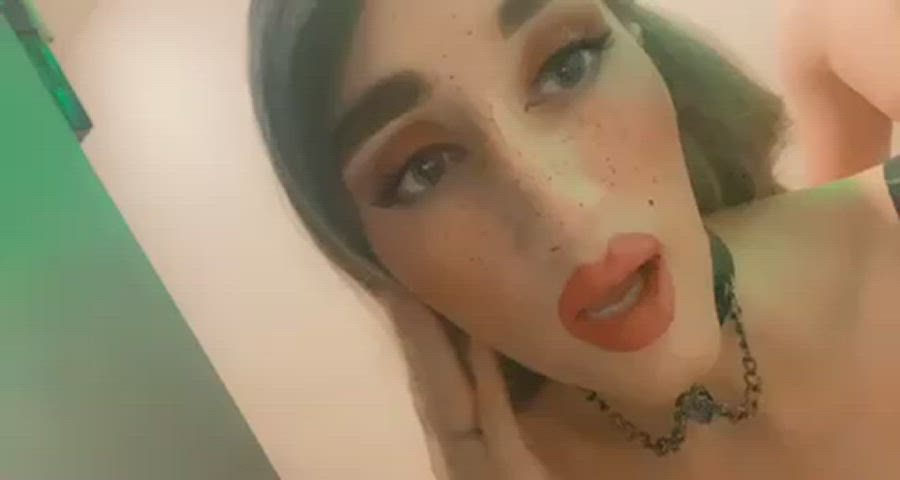 Would you stroke my girl cock while you breed me? - free porn video