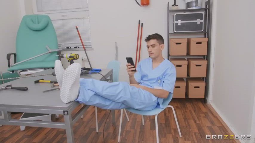 Nurse Gets A Glory Hole Ass Fuck - free porn video