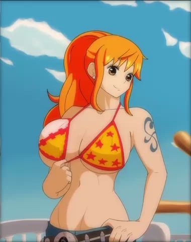Nami’s titty drop (Scrabble007) [One Piece] - free porn video