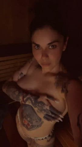 You impregnating me is infinitely more fun in this steamy public sauna - free porn video