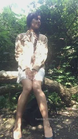 You go for a walk into the woods and see me like this 👅 what would you do? [F] - free porn video