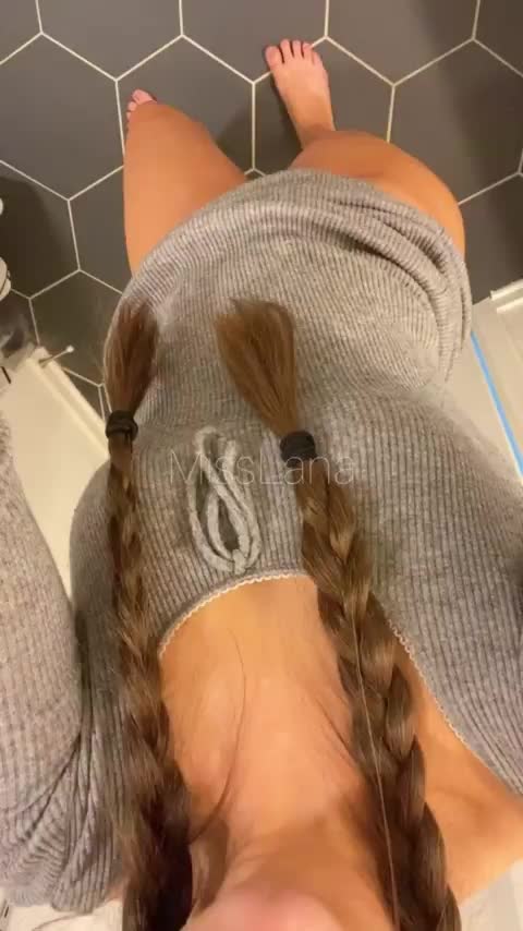 I always like to plug myself before going out - free porn video