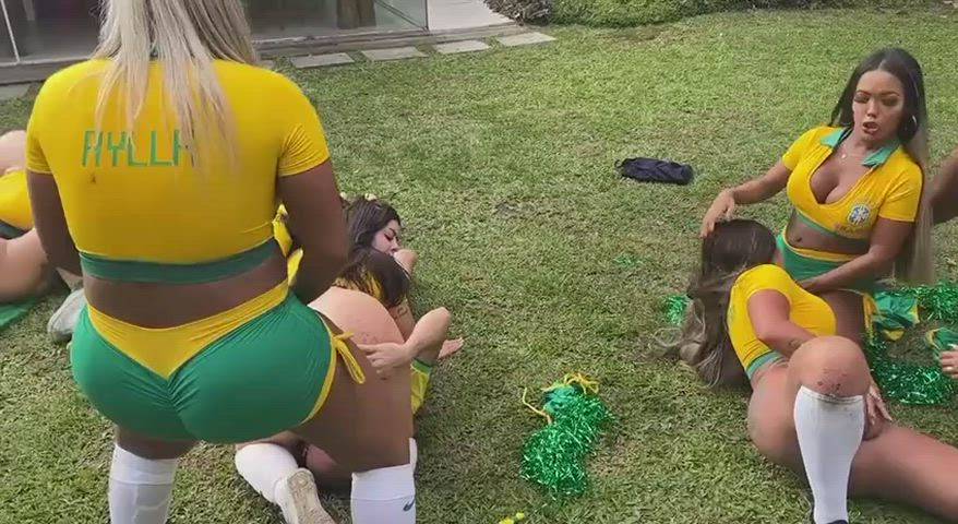 World cup gangbang party with 7 girls and two big cock boys! - free porn video