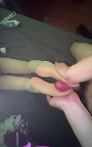 Since you guys loved her feet so much here’s a reverse fj - free porn video