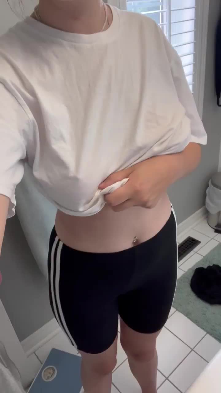 My boobs look bigger after sports - free porn video