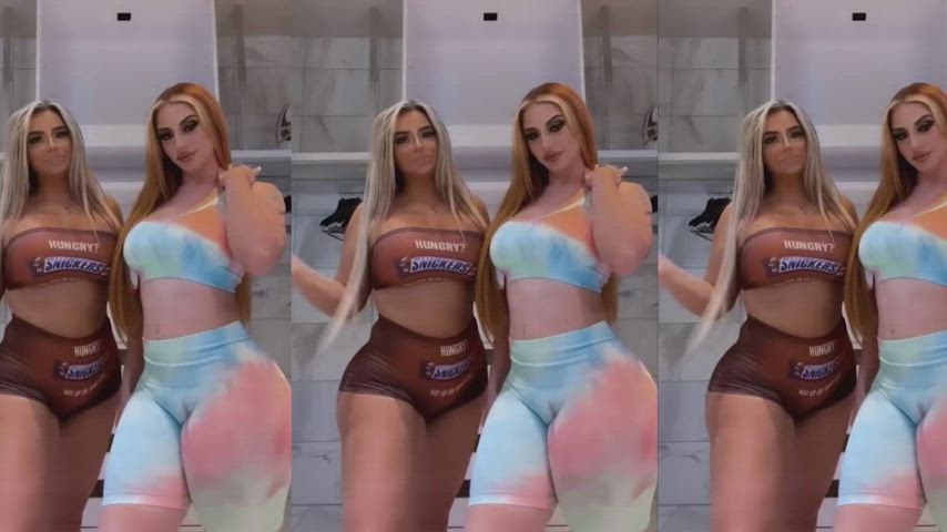 Just imagine a fat luscious bulge in their panties 🤤 - free porn video