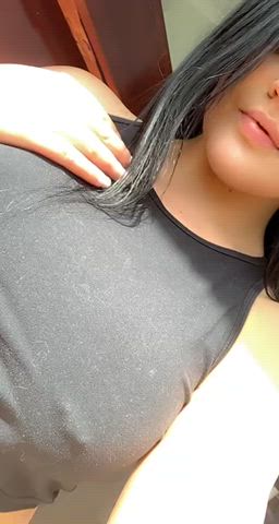 I hope my titties are a good size for you 😉 - free porn video