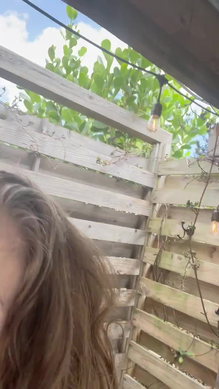 Fun in the outdoor shower - free porn video