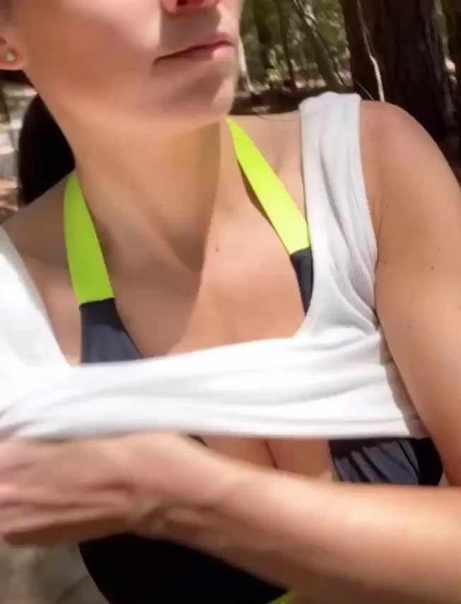 It feels so good to let my boobs free from a tight bikini - free porn video
