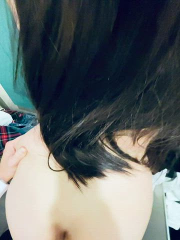 my stepbrother helped me get clothes and I tried in the fitting room - free porn video