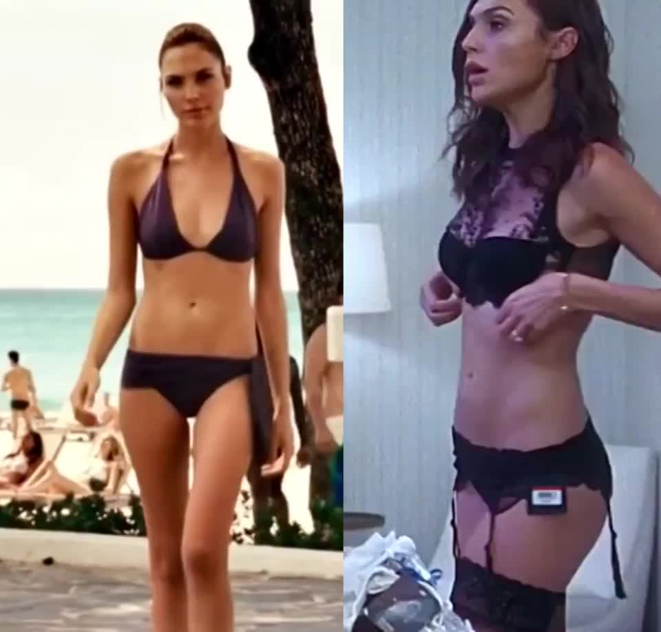 Gal Gadot in a hot bikini or a sexy lingerie - free porn video