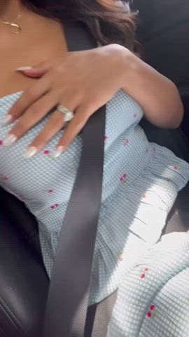 Horny in the car - free porn video