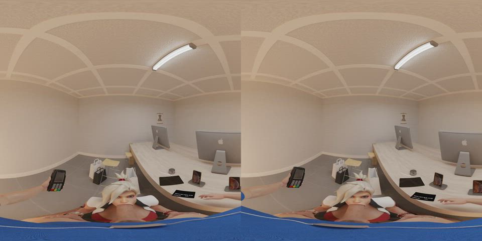 Mercy blowjob VR (KisX /Vega) [Overwatch] - free porn video