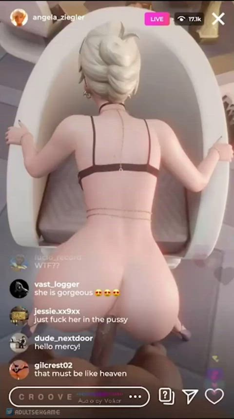 Mercy Fucked On Livestream (Croove) [Overwatch] - free porn video