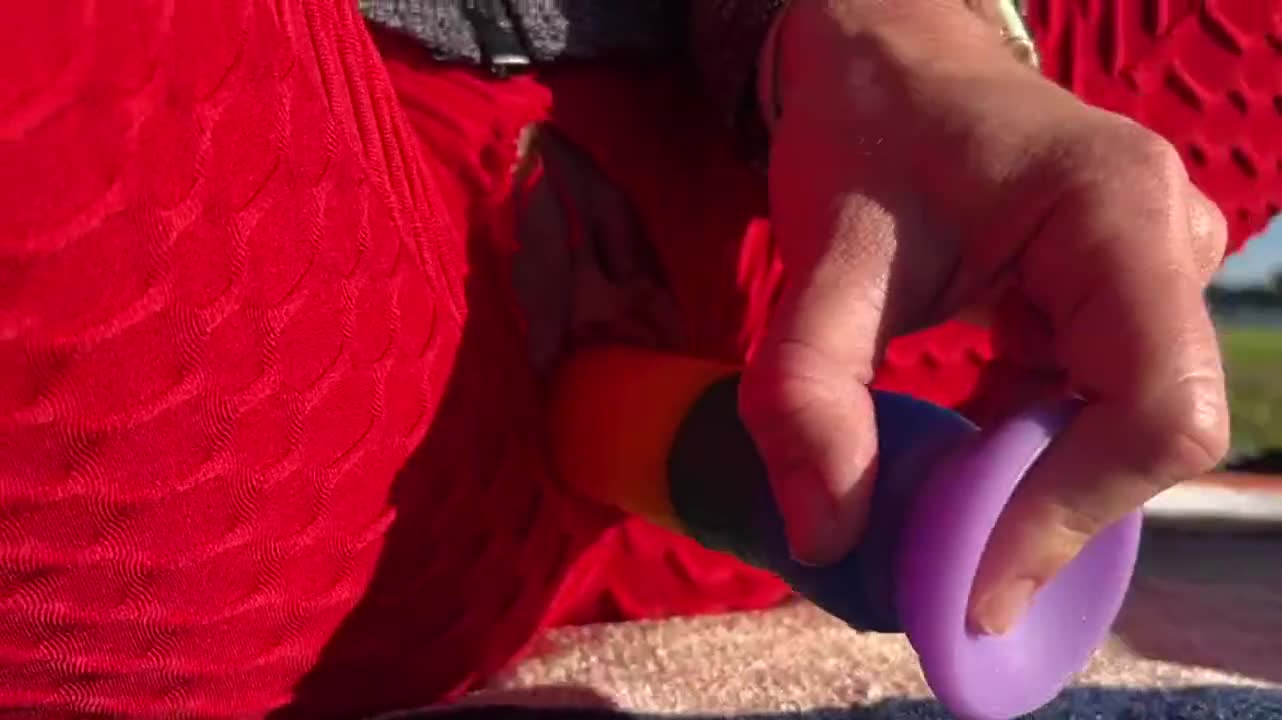 This is how I like to relax on a picnic! - free porn video