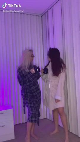Friends go lez for TikTok likes - free porn video