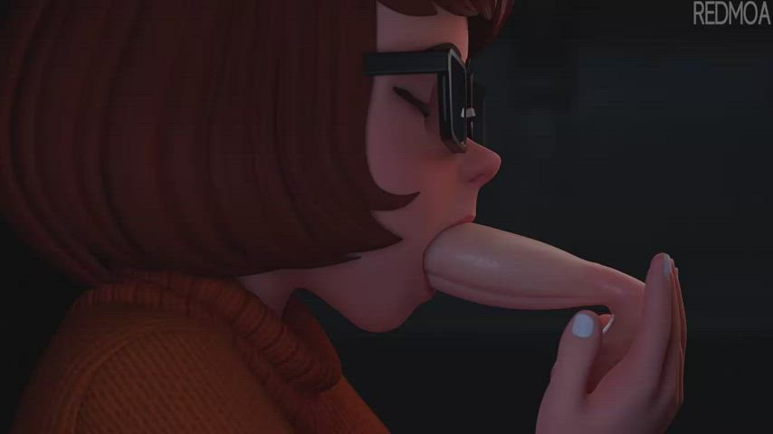Velma Dinkley - Blowjob (Redmoa) [SCOOBY-DOO] - free porn video