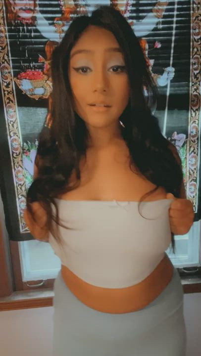 do you like my big juicy tits? ☺️ - free porn video