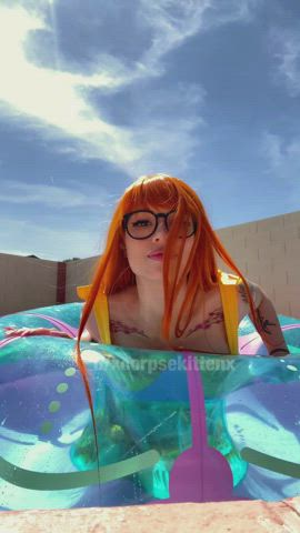 Swimsuit Futaba Sakura (KorpseKitten) [Persona 5] - free porn video