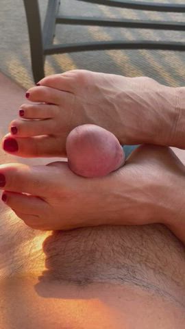 Cumshot Feet Feet Fetish Foot Fetish Foot Worship Footjob Porn GIF by abbyrosesexyfeet1 - free porn video
