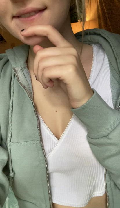 No bra or panties under my outfit. You can breed me anytime, anywhere!! - free porn video
