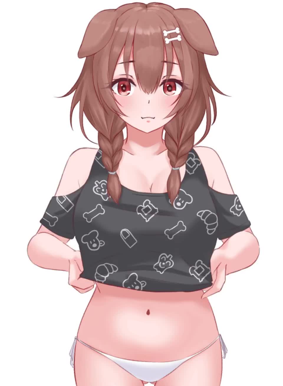 Korone titty drop (エカキノコ) [Hololive] - free porn video