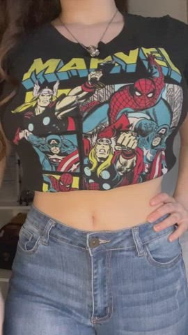 My boobs look marvel-ous today ;) - free porn video