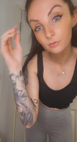 check out my profile and watch me getting rid of my remaining clothes 😈 - free porn video
