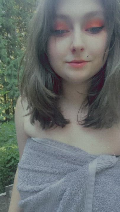 What would you say if you found me outside 👀 - free porn video