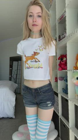 showing off my little tits for you!! - free porn video
