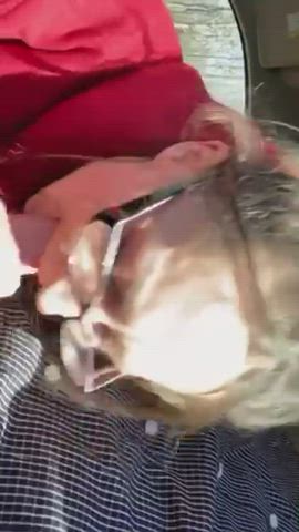 Sucking it all out to show me before she swallows. - free porn video