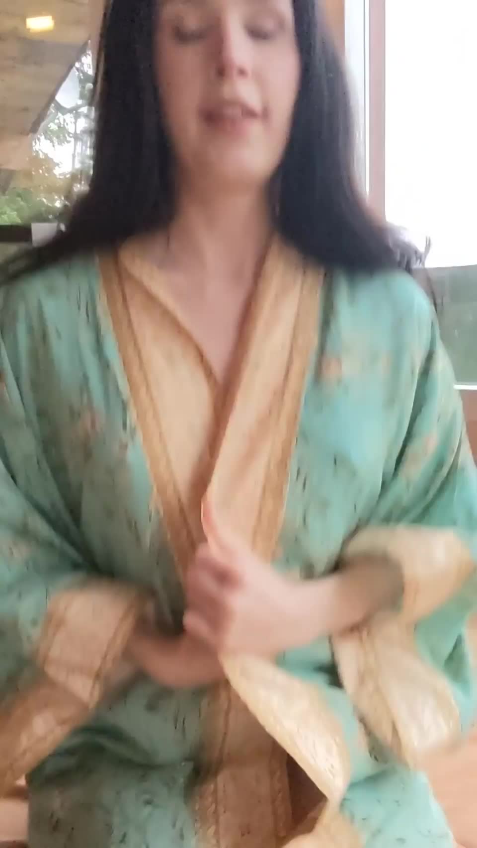 Taking my robe off for you - free porn video