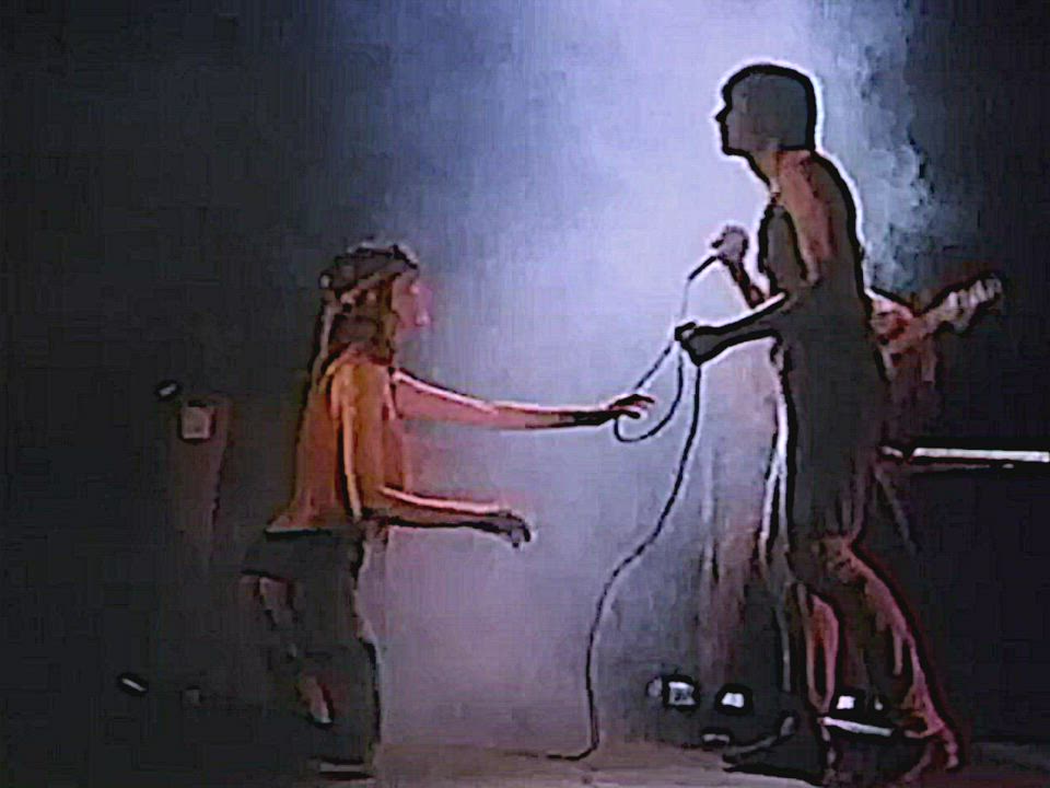 Laura Lazare, Private Moments (1983) [60fps, upscaled] bj fantasy on rock stage - free porn video