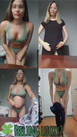 My favorite green undies. feeling lucky today? [GIF] - free porn video