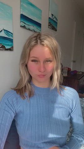 I hope atleast one older you likes my perky tits - free porn video