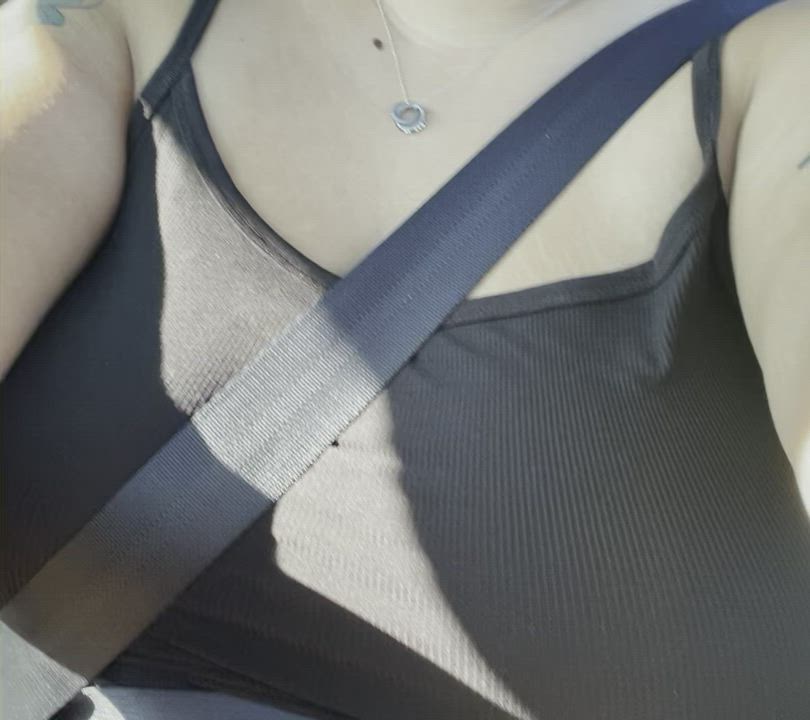 BBW Big Boobs Car - free porn video