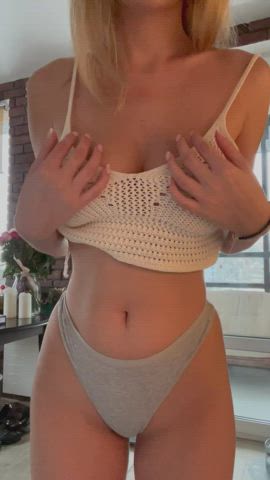 Blonde Super sweet busty - free porn video