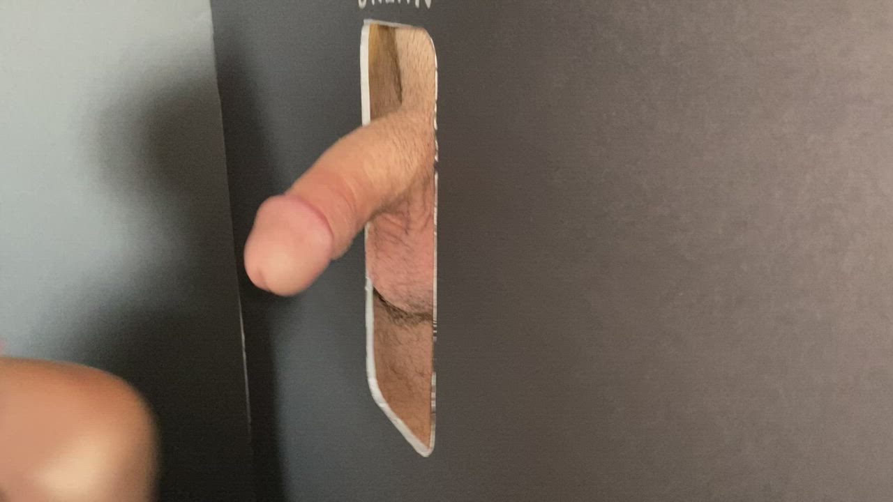 8/28 Fan Hotel Gloryhole Blowjob #1 Pt 1. - free porn video