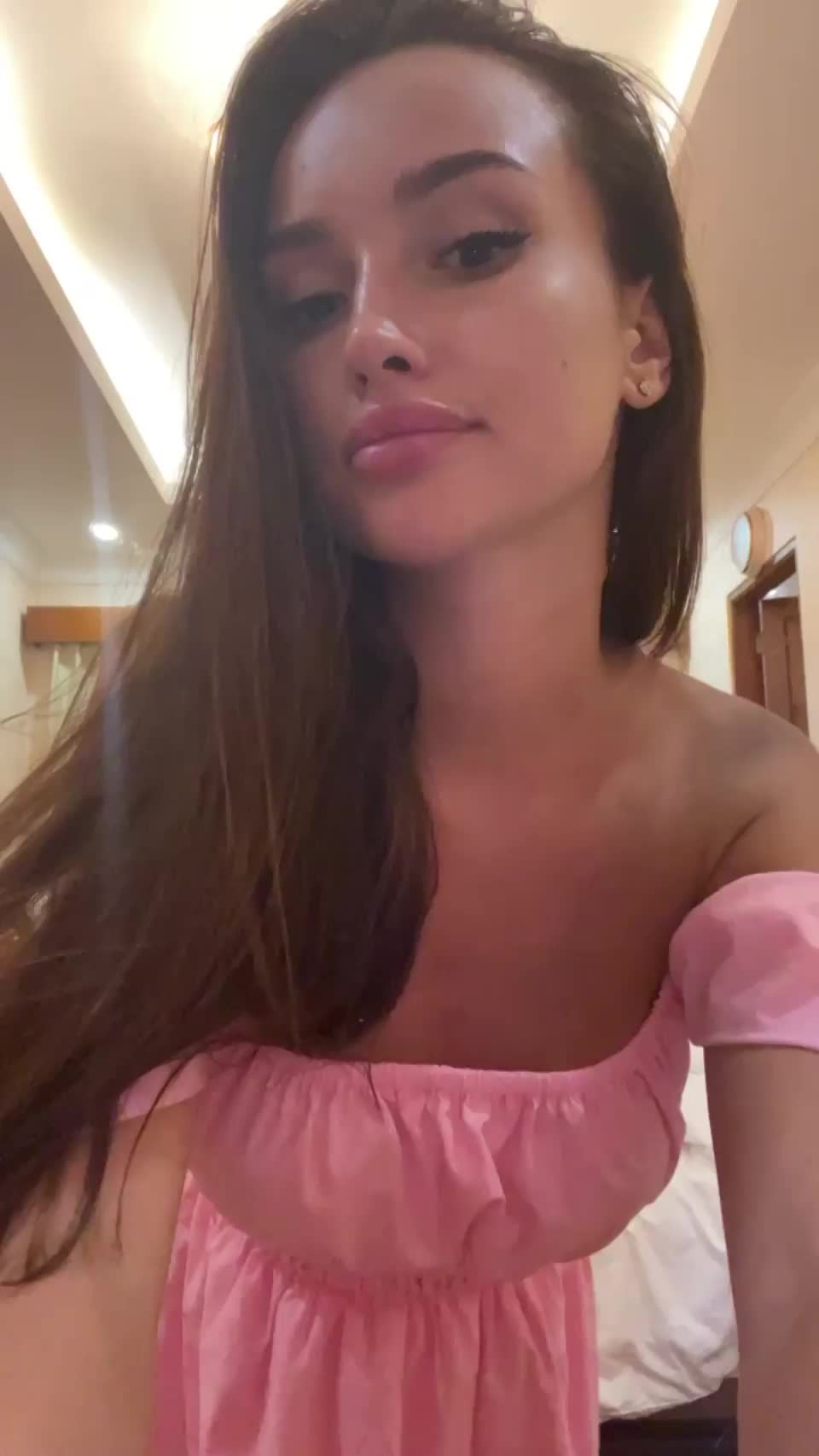My little 19 year old boobs like to be in cream - free porn video