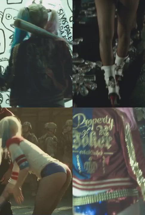 A 4x4 of Margot Robbie's tight & very fuckable ass - free porn video