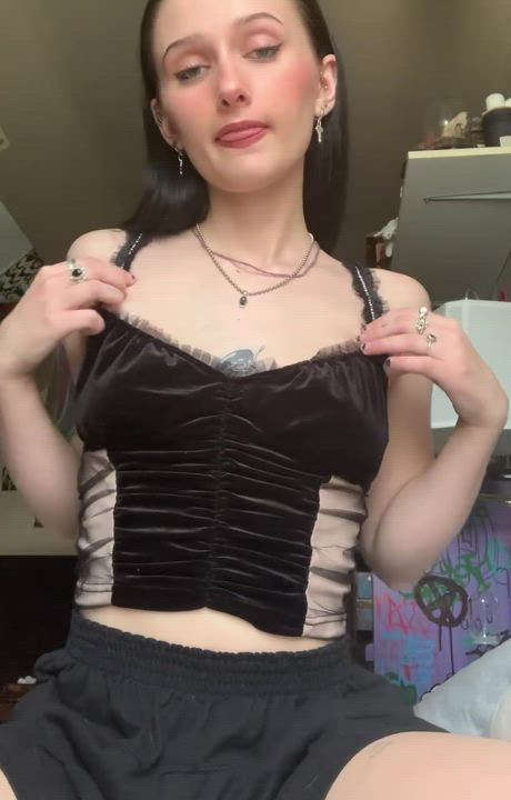 Did you ask for a small goth gf? - free porn video