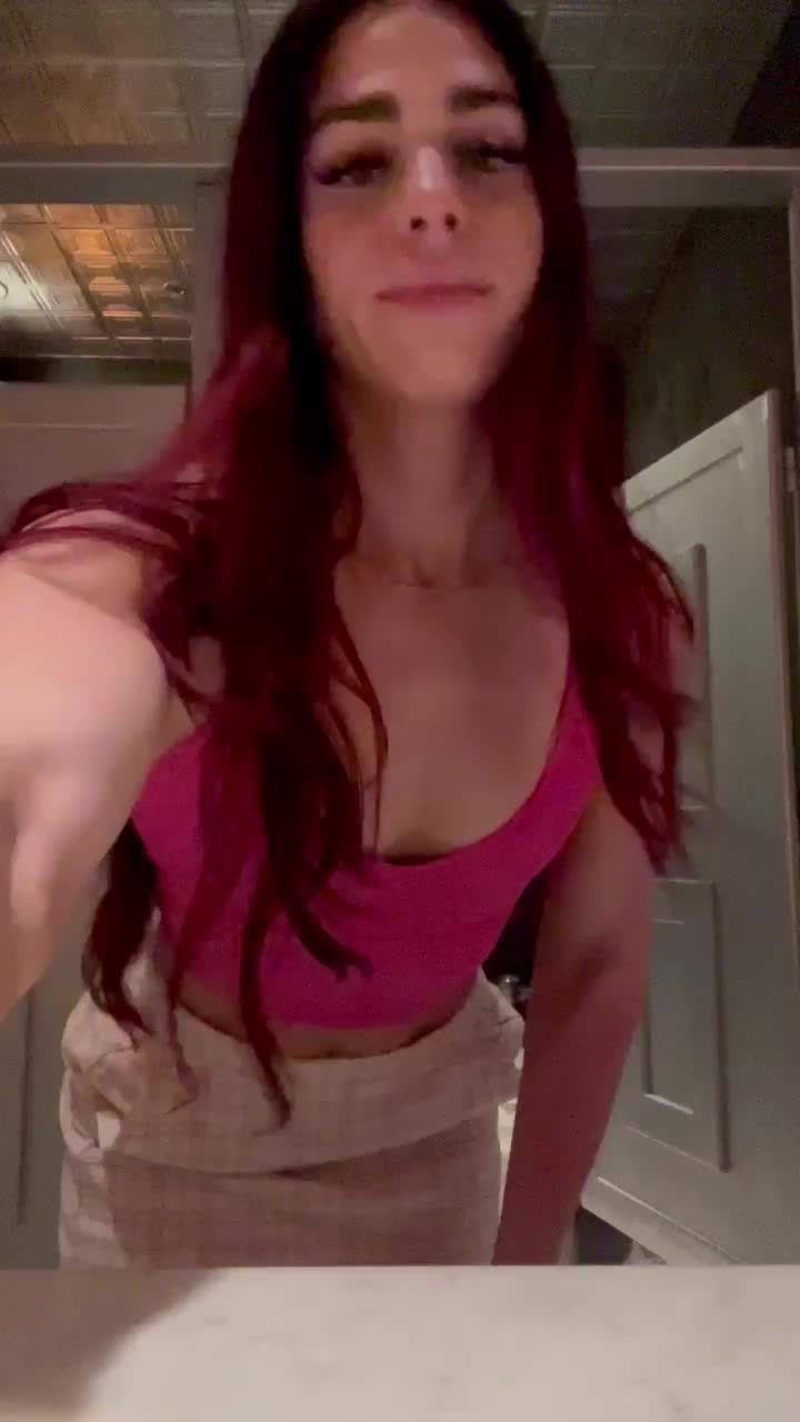 Someone was walking out of their stall [GIF] - free porn video