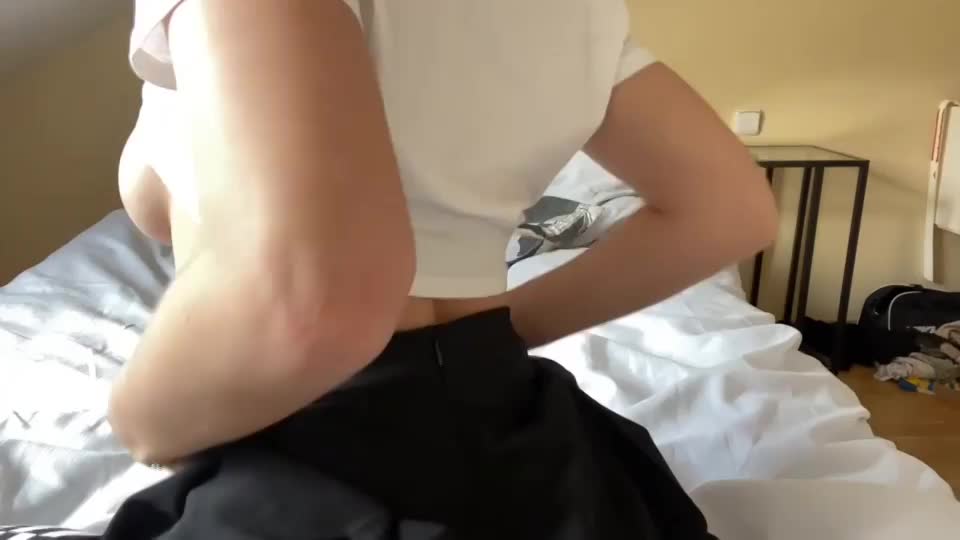 I don't see the point of wearing panties under a skirt - free porn video